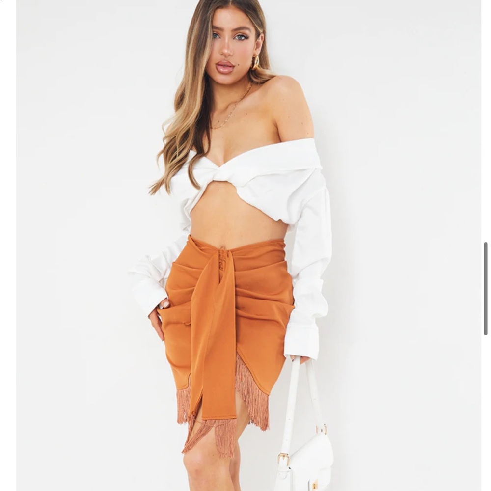 Pretty little thing orange skirt